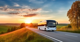 Truxton NY motorcoach bus for 30 to 56 passengers, long trips and big groups